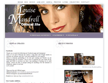 Tablet Screenshot of louisemandrell.com